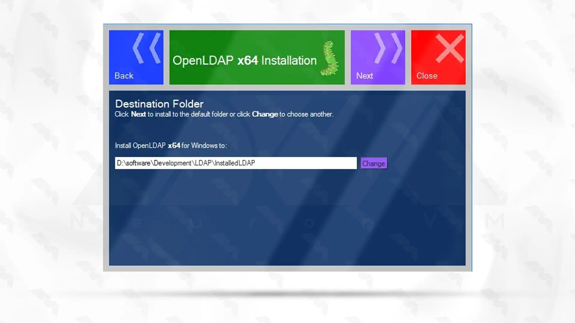 openldap_change-the-destination-folder