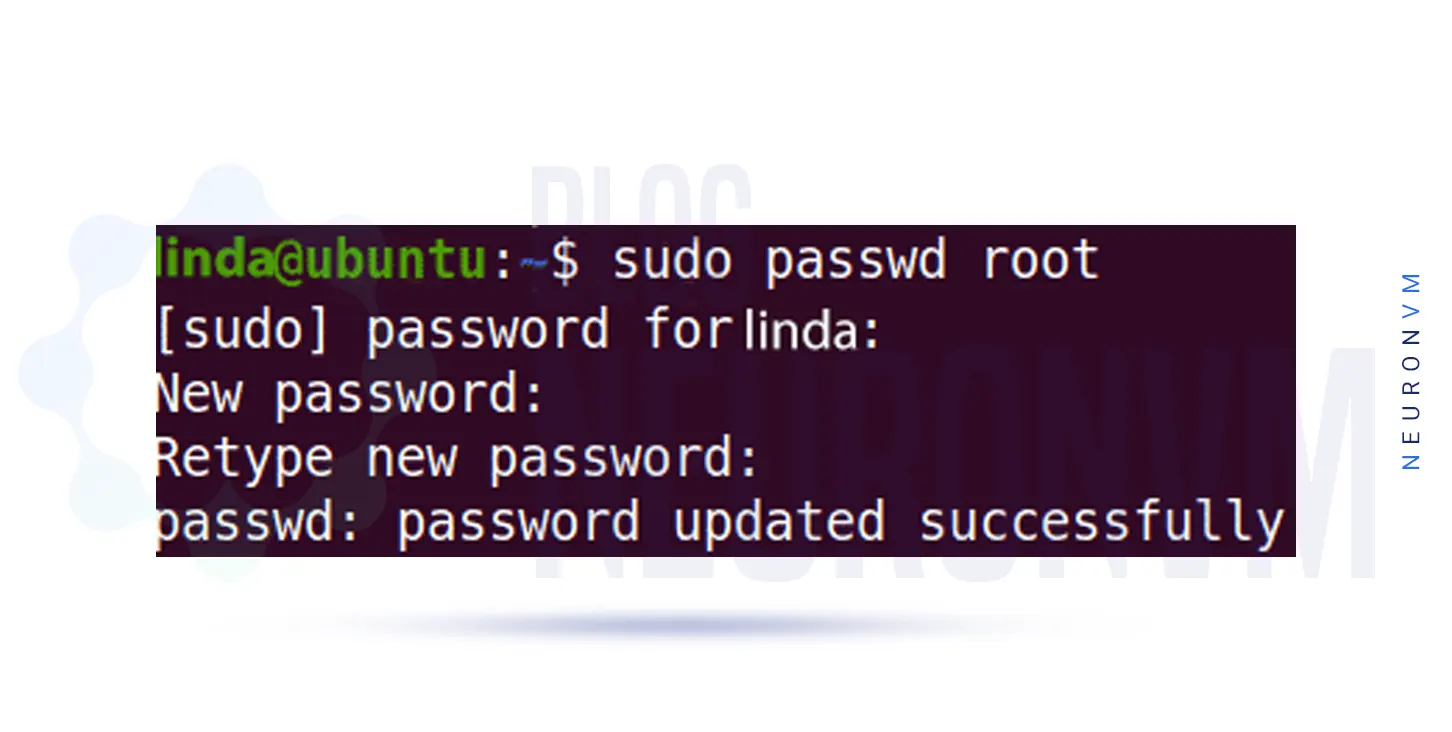 how to change root user password