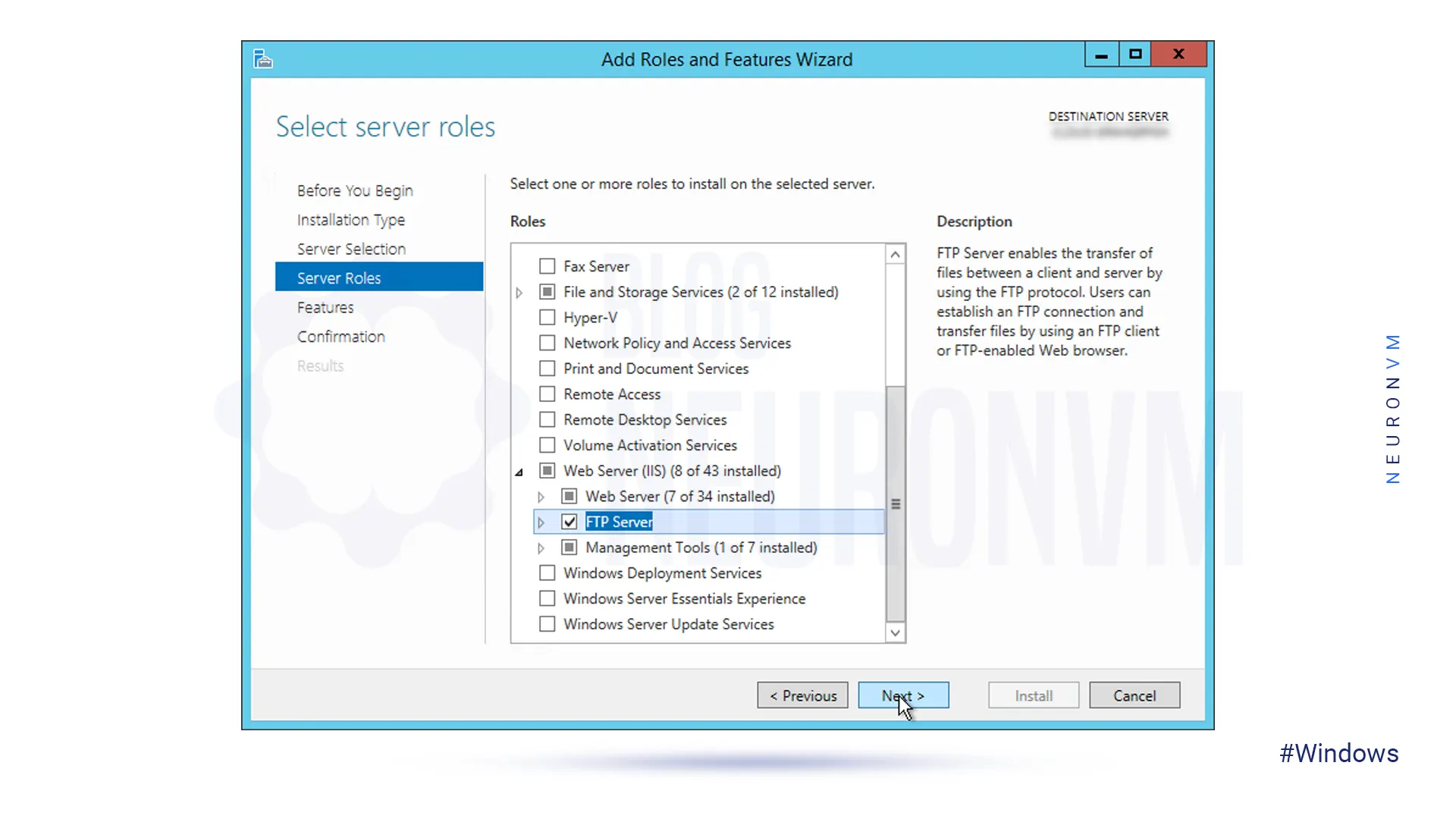 how-to-check-FTP-Server-on-server-manager-rdp-2012