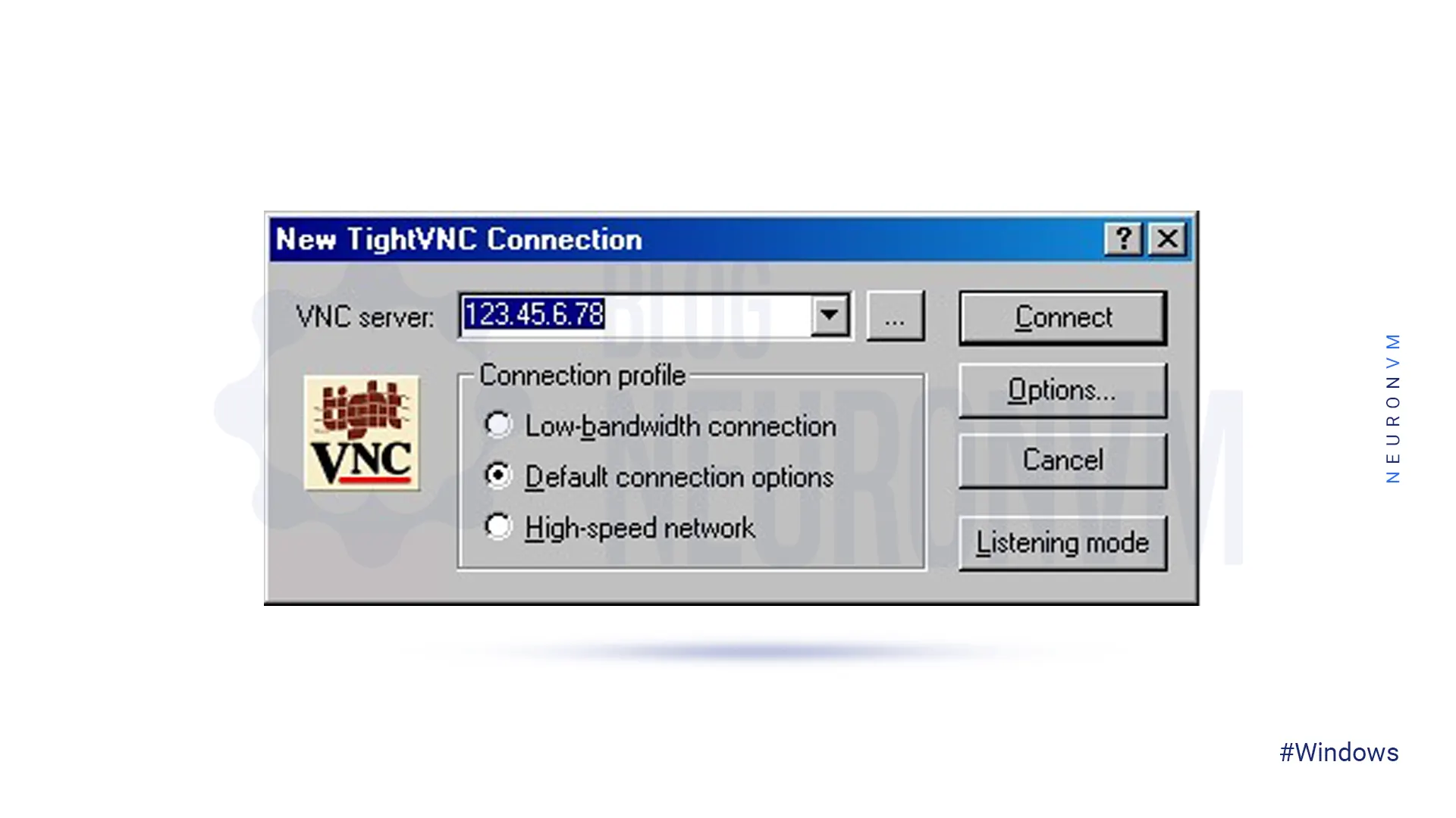 new tightvnc connection