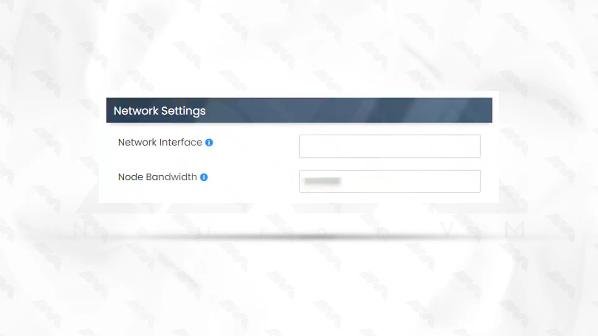 virtualizor network settings