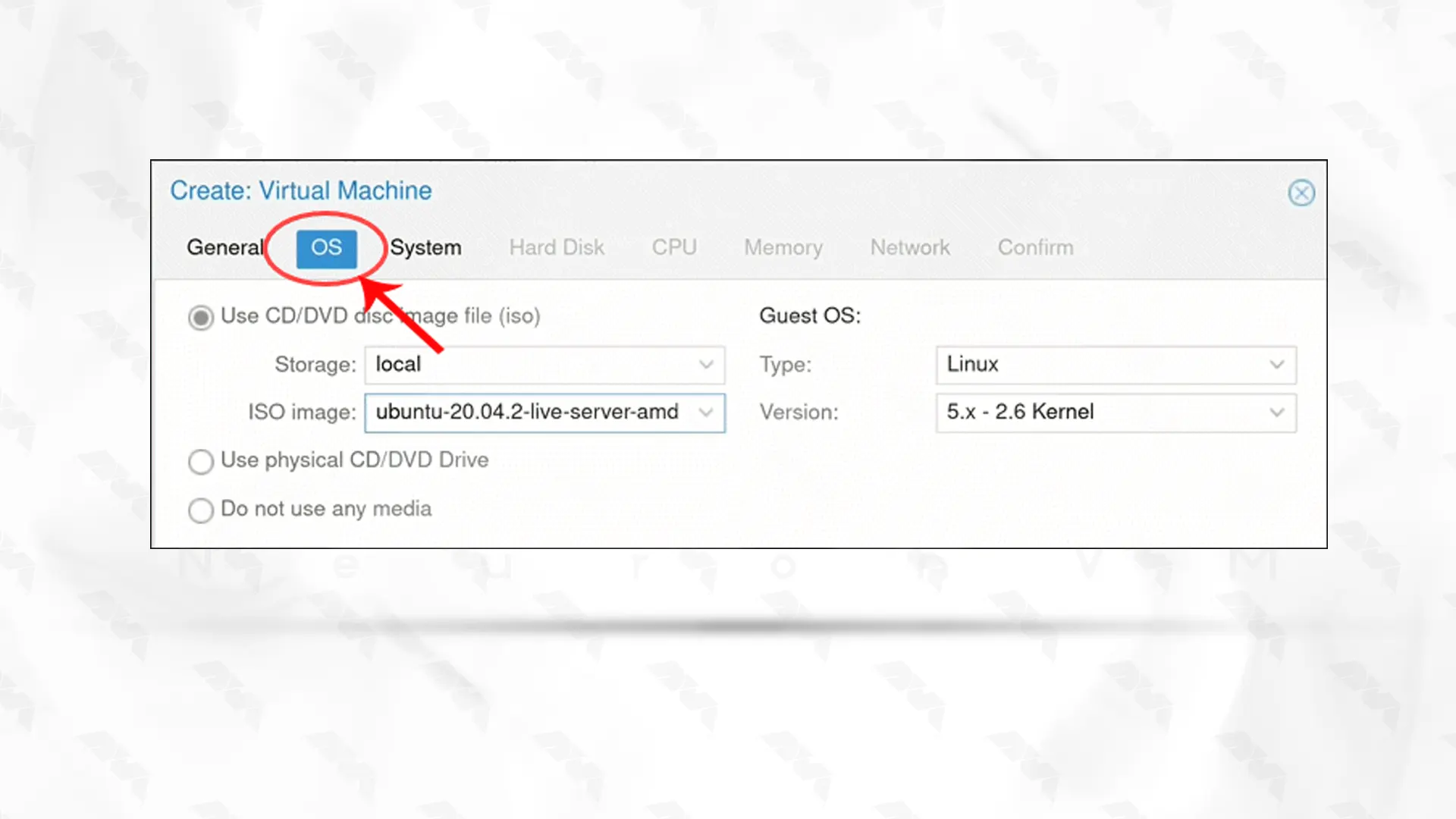 select-os-for-proxmox-virtual-machine