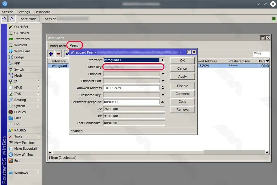 mikrotik wireguard add peer