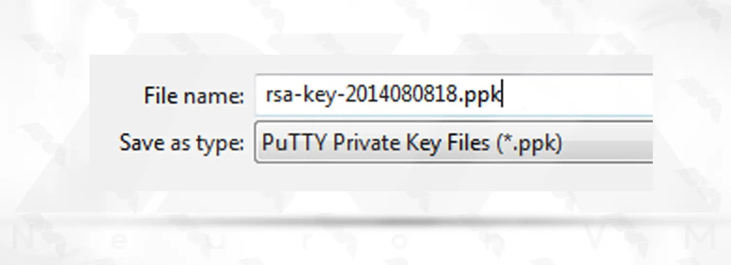 save private key _as_ppk