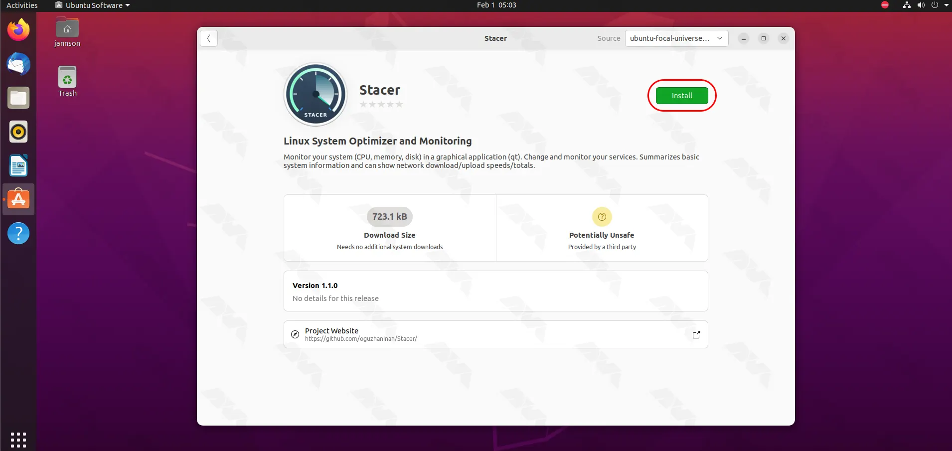  how to install stacer